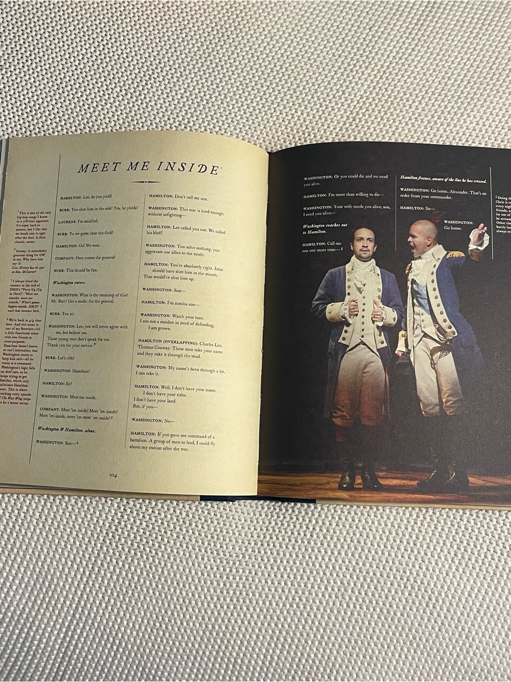 Hamilton: The Revolution Hardcover Book - Beige & Black - Picture 3 of 7